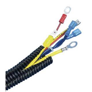 HYDROMAXX 2 in. Dia x 100 ft. Black Flexible Corrugated Polyethylene Split Tubing and Convoluted Wire Loom BLS0200100