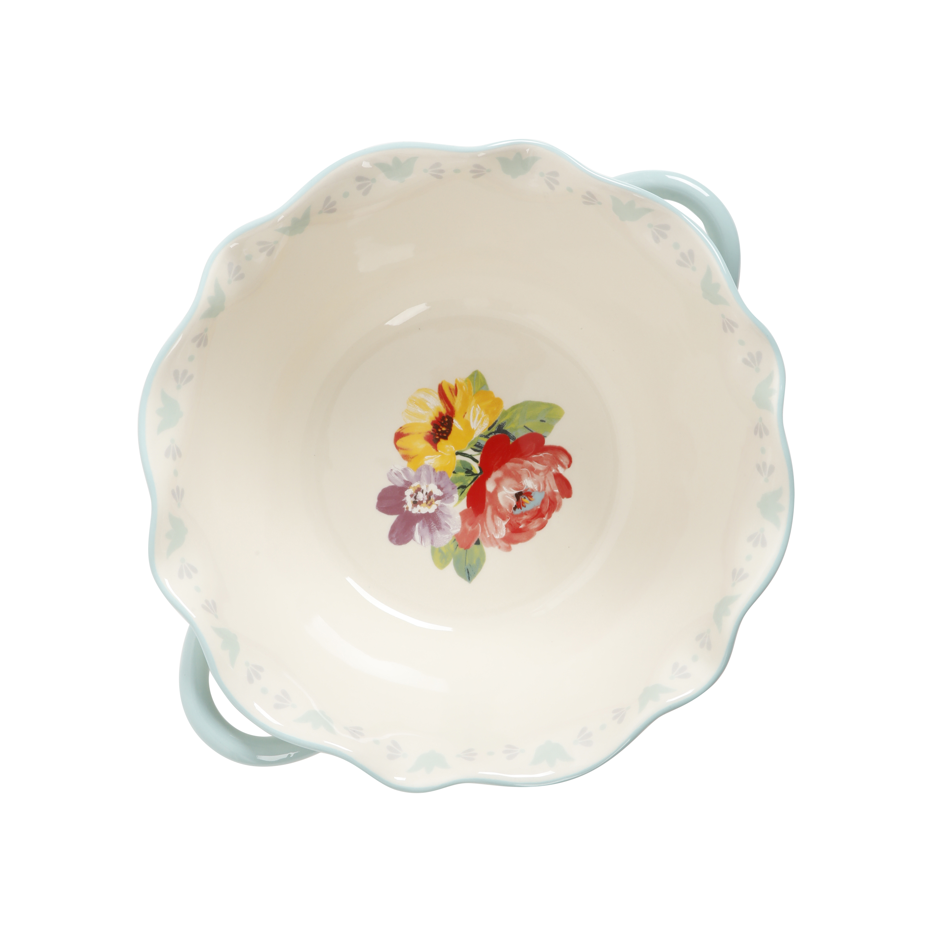 The Pioneer Woman Sweet Romance Blossom 9.9-Inch Serving Bowl with Handles