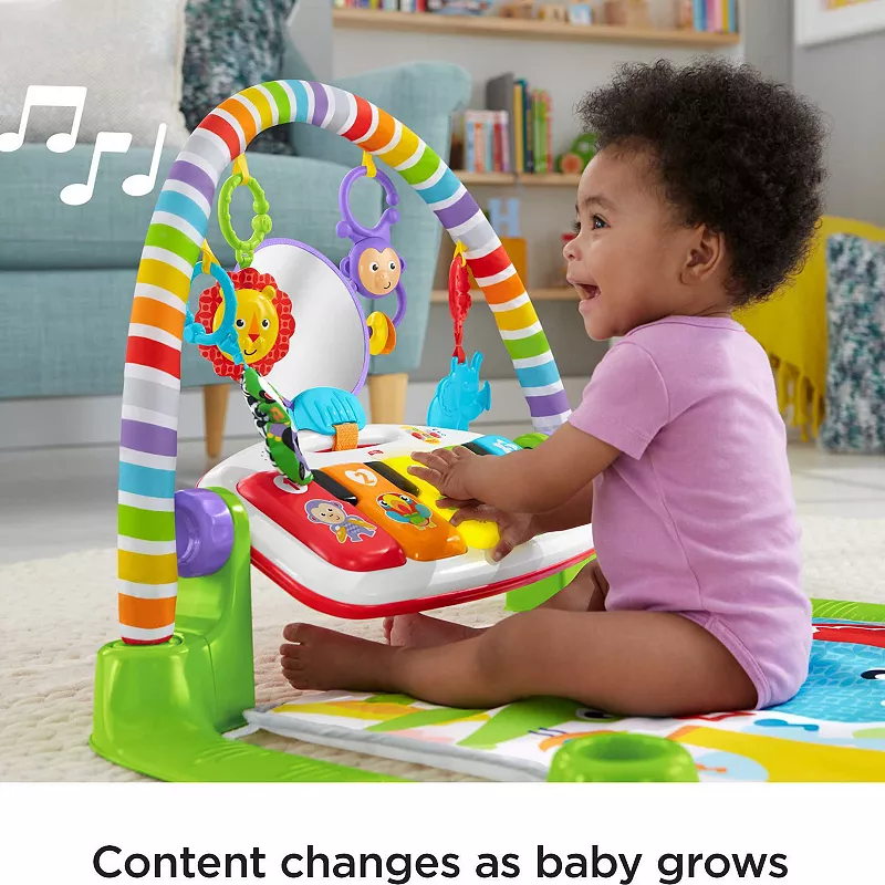 Fisher-Price Deluxe Kick and Play Piano Gym Musical Baby Toy