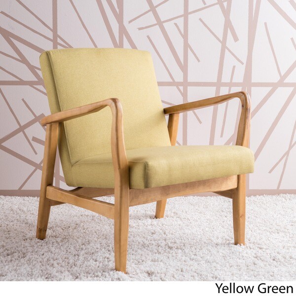 Perseus Mid-Century Fabric Club Chair by Christopher Knight Home