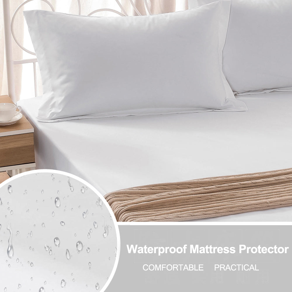 NTBAY Cotton Cal King Waterproof Mattress Protector， Mattresses Cover with 18