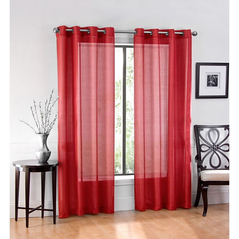 GoodGram Ultra Luxurious Elegant Sheer Grommet Single Curtain Panel