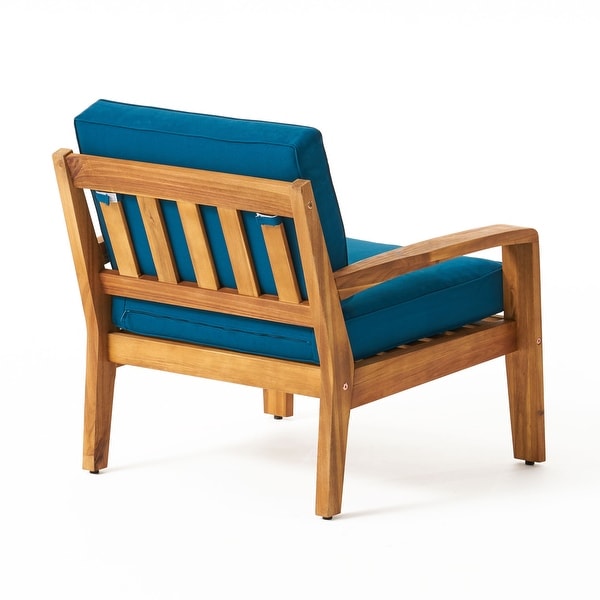 Grenada Outdoor Wood Club Chair (Set of 2) by Christopher Knight Home