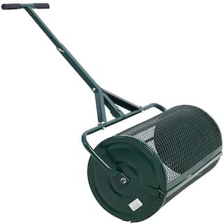 Tidoin 24 in. Steel Handheld Peat Moss Spreader Compost Spreader Metal Mesh with T Shaped Handle GH-YDW4-056