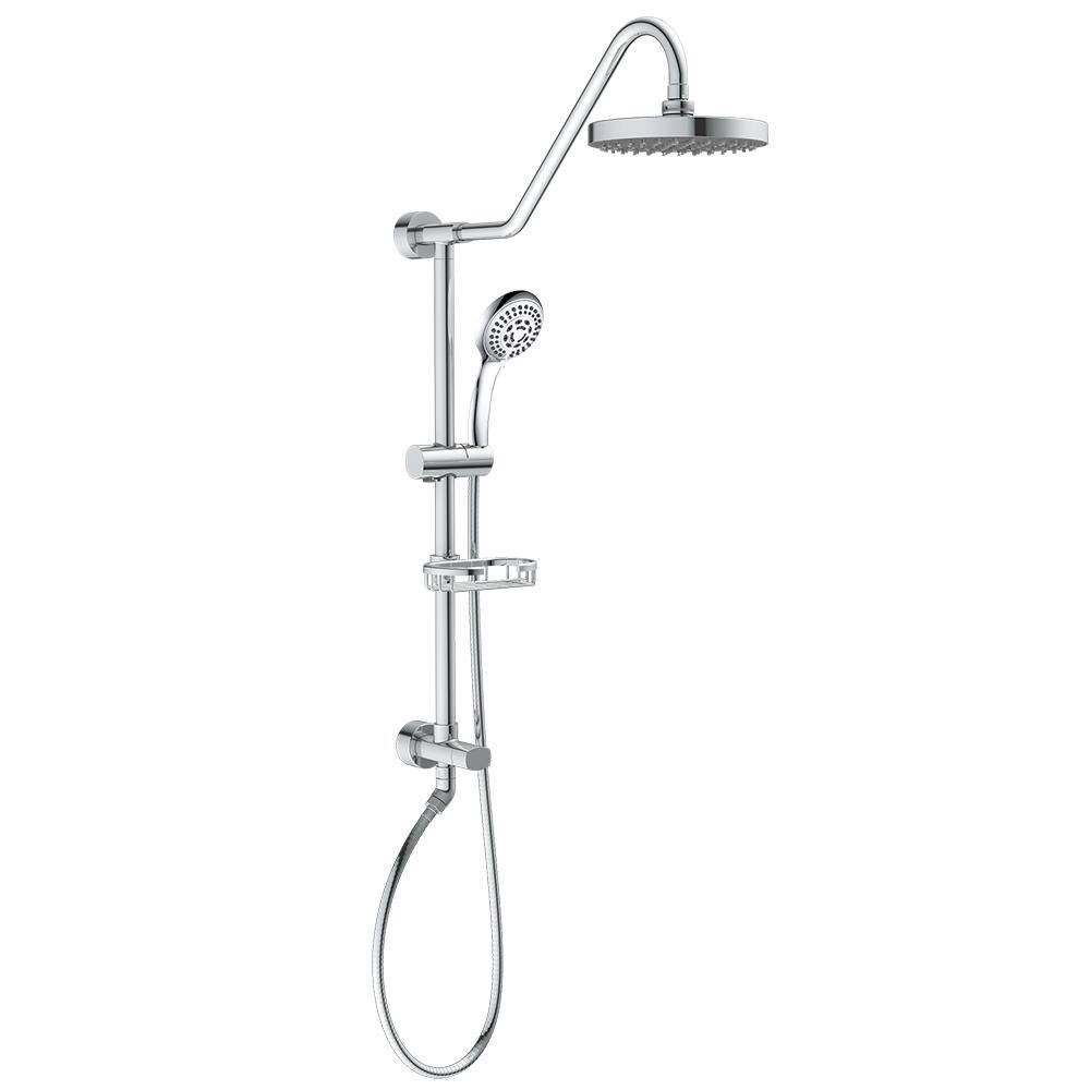 PULSE Showerspas Kauai III 3-Spray Handshower and Showerhead Combo Kit in Chrome Finish 1011-CH