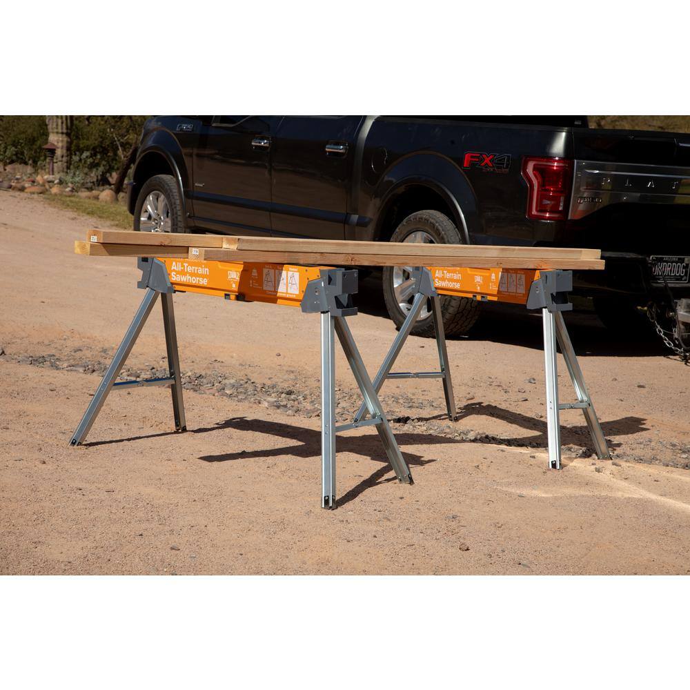 BORA 30 in. H Steel All Terrain Sawhorse 750 Lb. Capacity (2-Pack) PM-4520T