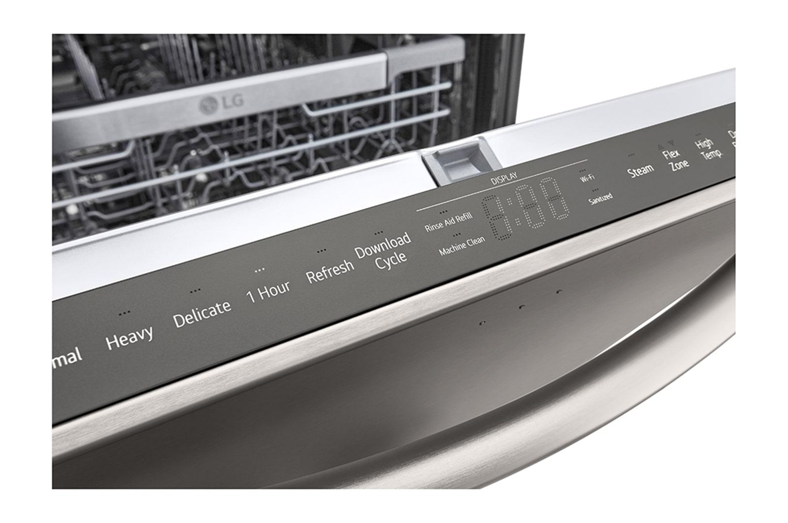 Lg LDTH7972D Smart Top Control Dishwasher With 1-Hour Wash & Dry, Quadwash™ Pro, Dynamic Heat Dry And Truesteam®