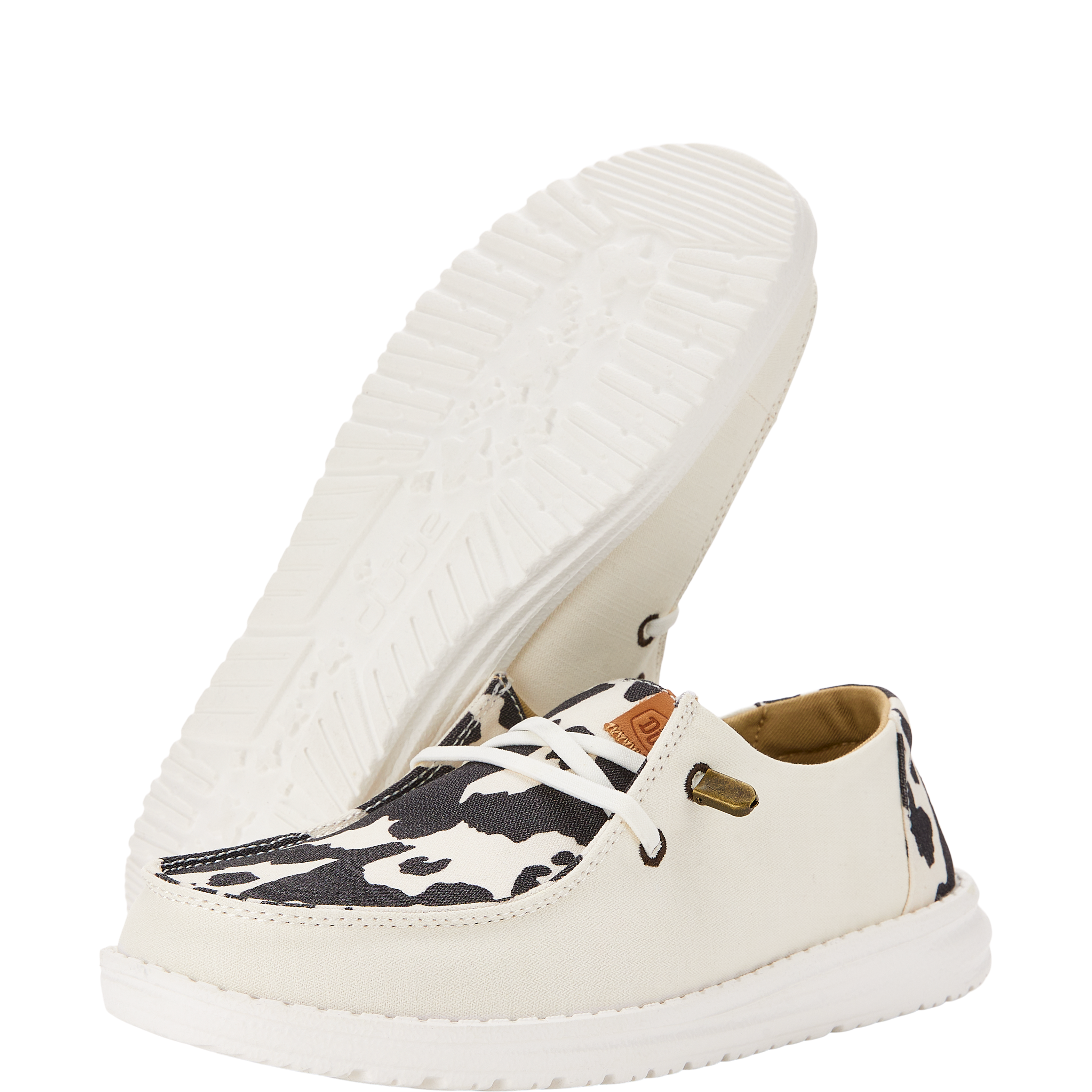 Wendy Animal - White/Black Cow Print