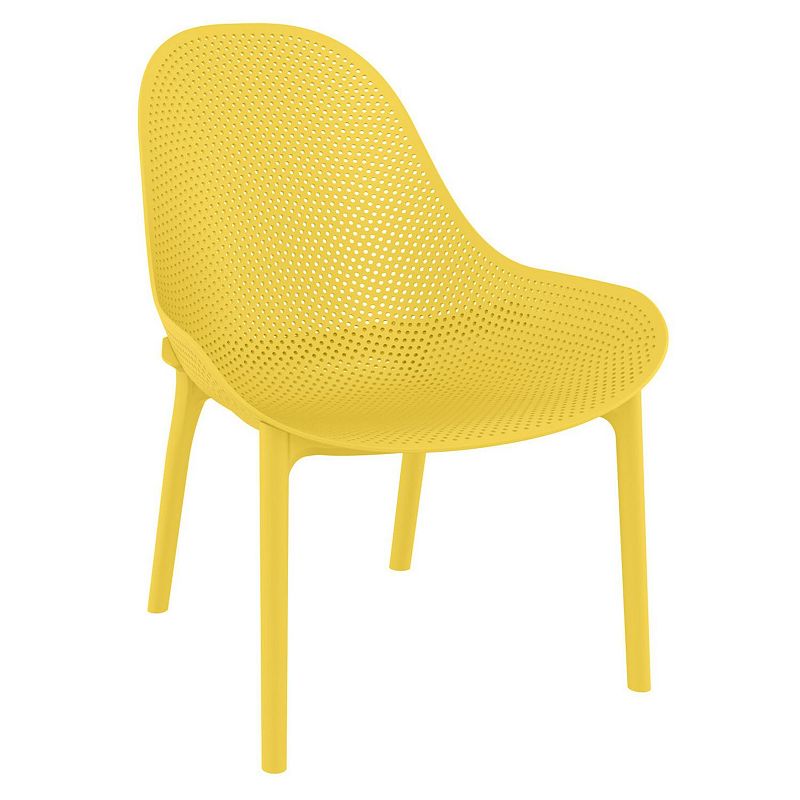 32.75 Yellow Solid Patio Lounge Chair