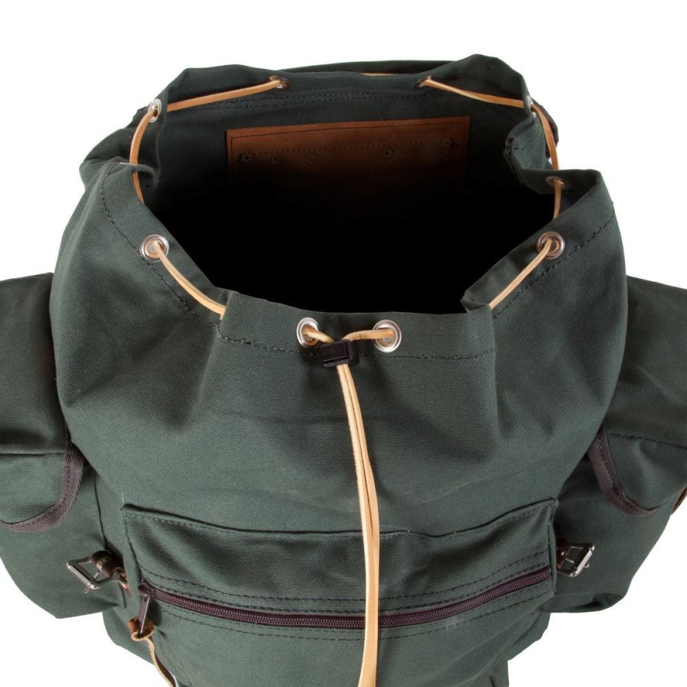 32 Liter Capacity Olive Drab Canvas Rambler Backpack