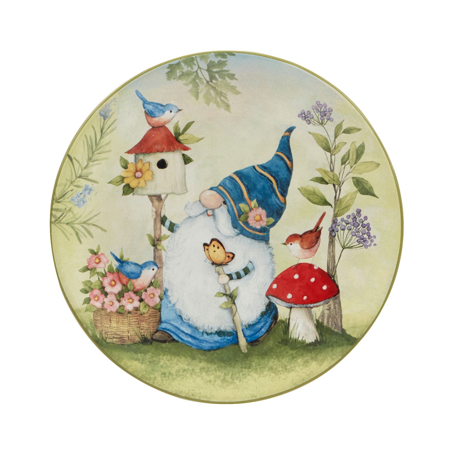 Certified International Garden Gnomes 4-pc. Salad Plate Set