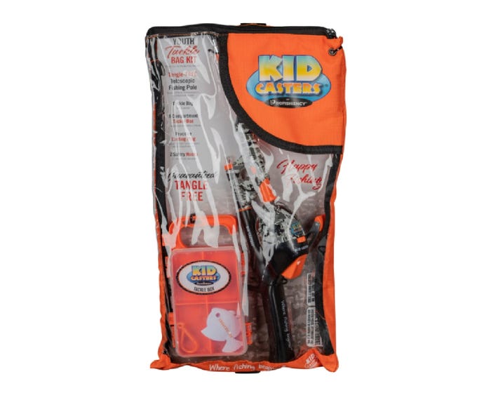 Kid Casters Orange Tackle Bag Fishing Kit - KCBAGORANGE