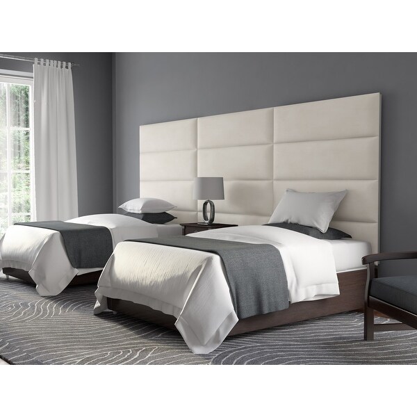 Vant Upholstered Wall Panels (Headboards) Sets of 4， Micro Suede - - 12063235