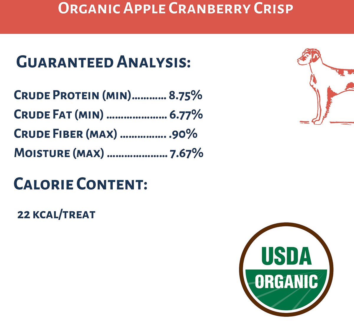 Dog Mamma’s Organic Apple Cranberry Crisp Dog Treats