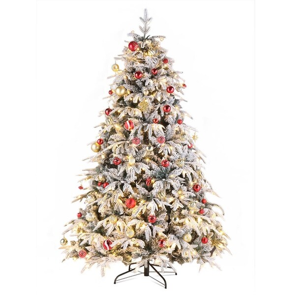 7ft 1687 Branches 450 Lights Warm Color 8 Modes Christmas Tree