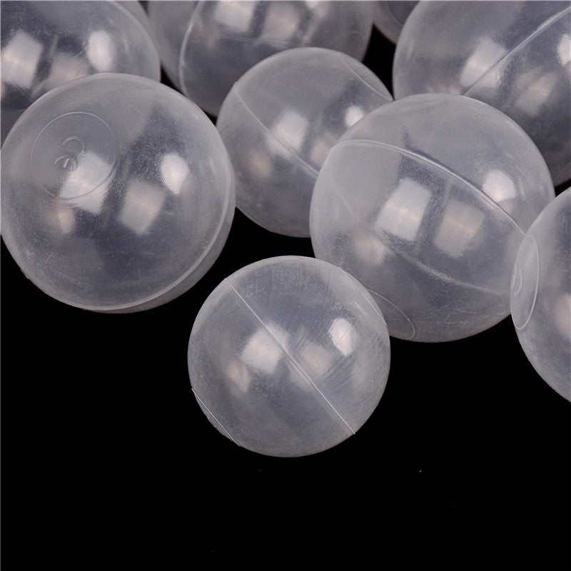 JETTINGBUY 50pcs/lot Baby Safety Transparent White Plastic Pool Ocean Balls Funny Toys