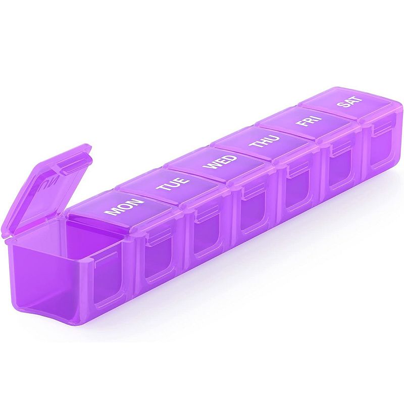 Sukuos Extra Large Weekly Pill Box， Medicine Organizer For Vitamins， Fish Oils and Supplements