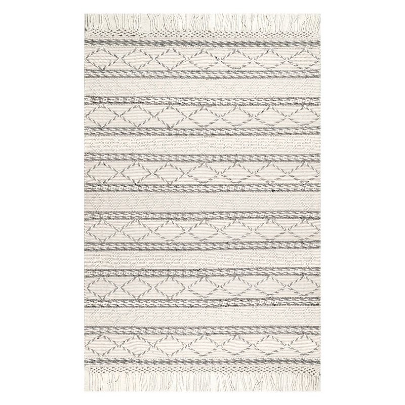 nuLoom Hand Woven Delaney Tassel Area Rug