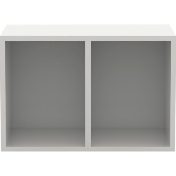 Lorell White Double Cubby Storage Base Adder Unit