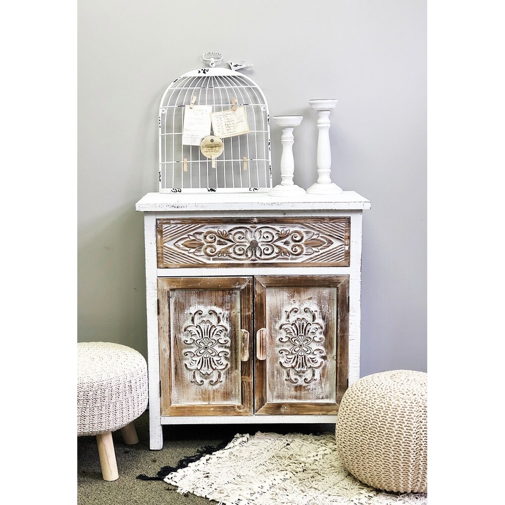 Vintage Accent Storage Cabinet for Living Room