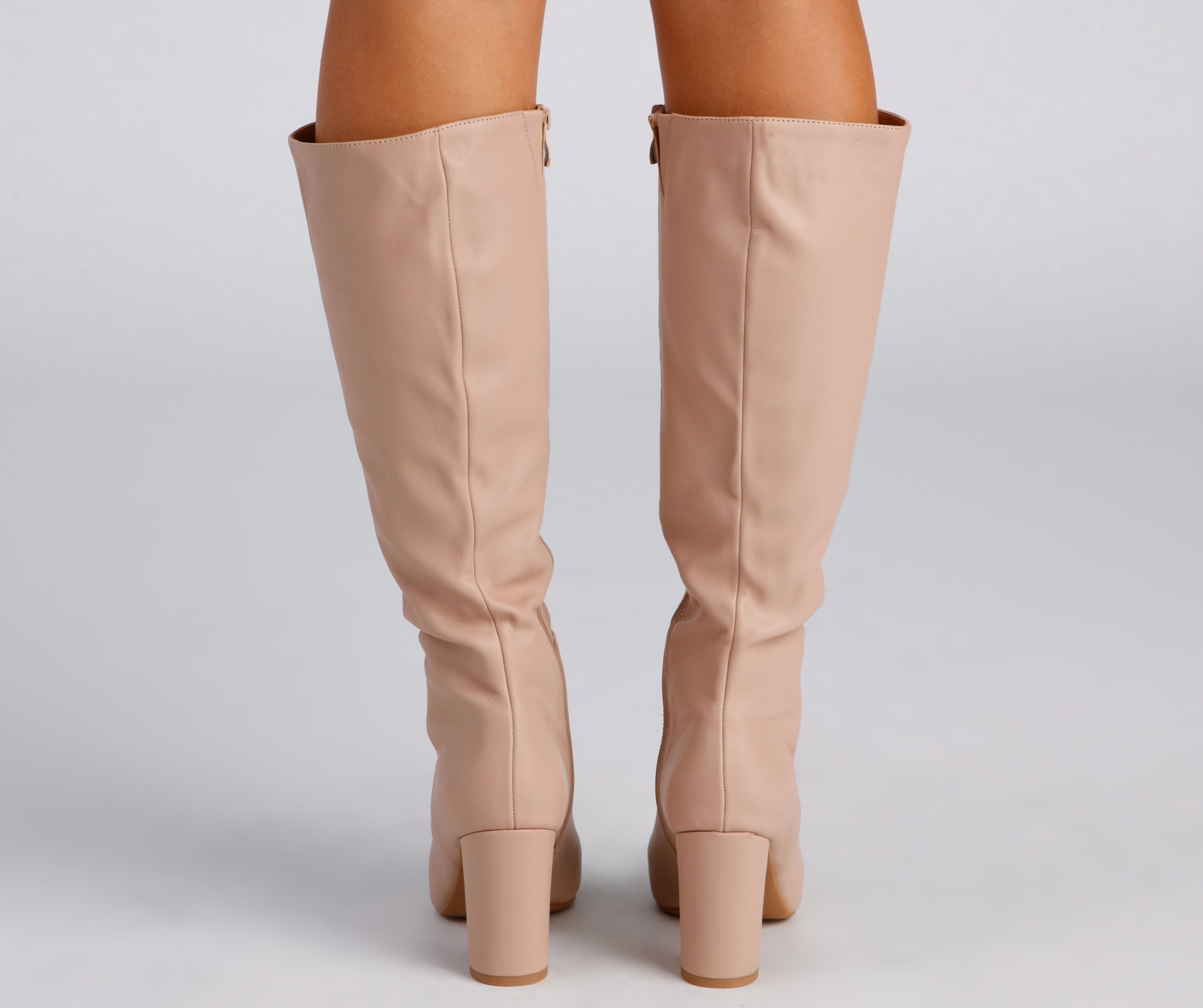 Sleek And Trendy Below-The-Knee Boots