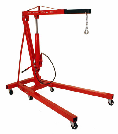 Dragway Tools 2 Ton Folding Air Hydraulic Engine Hoist Cherry Picker