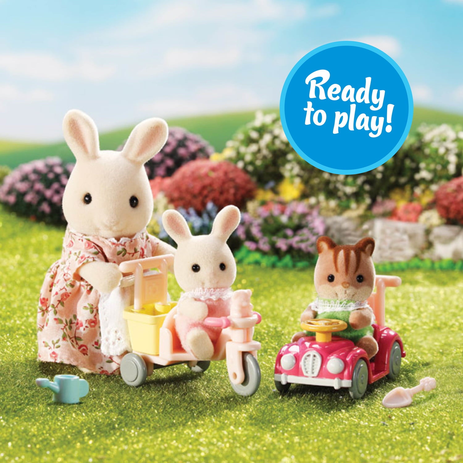 Calico Critters Apple N Jake's Ride N Play, Dollhouse Playset with Figures and Accessories