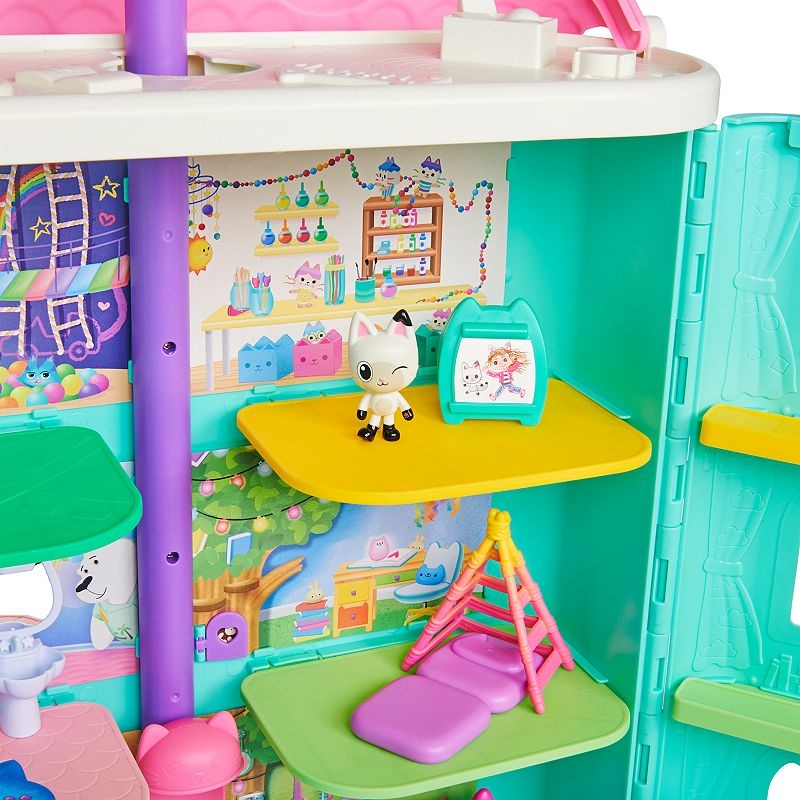 Spin Master DreamWorks Gabby's Dollhouse Purrfect Dollhouse with 2 Toy Figures and Accessories