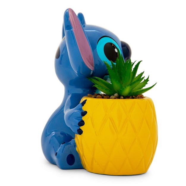 Silver Buffalo Disney Lilo amp Stitch Pineapple 6 inch Planter With Artificial Succulent