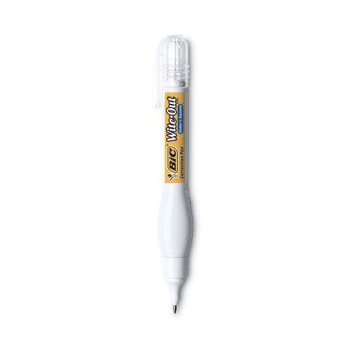 BIC Wite-Out Shake 'n Squeeze Correction Pen， 8 mL， White， 4/Pack (WOSQPP418)