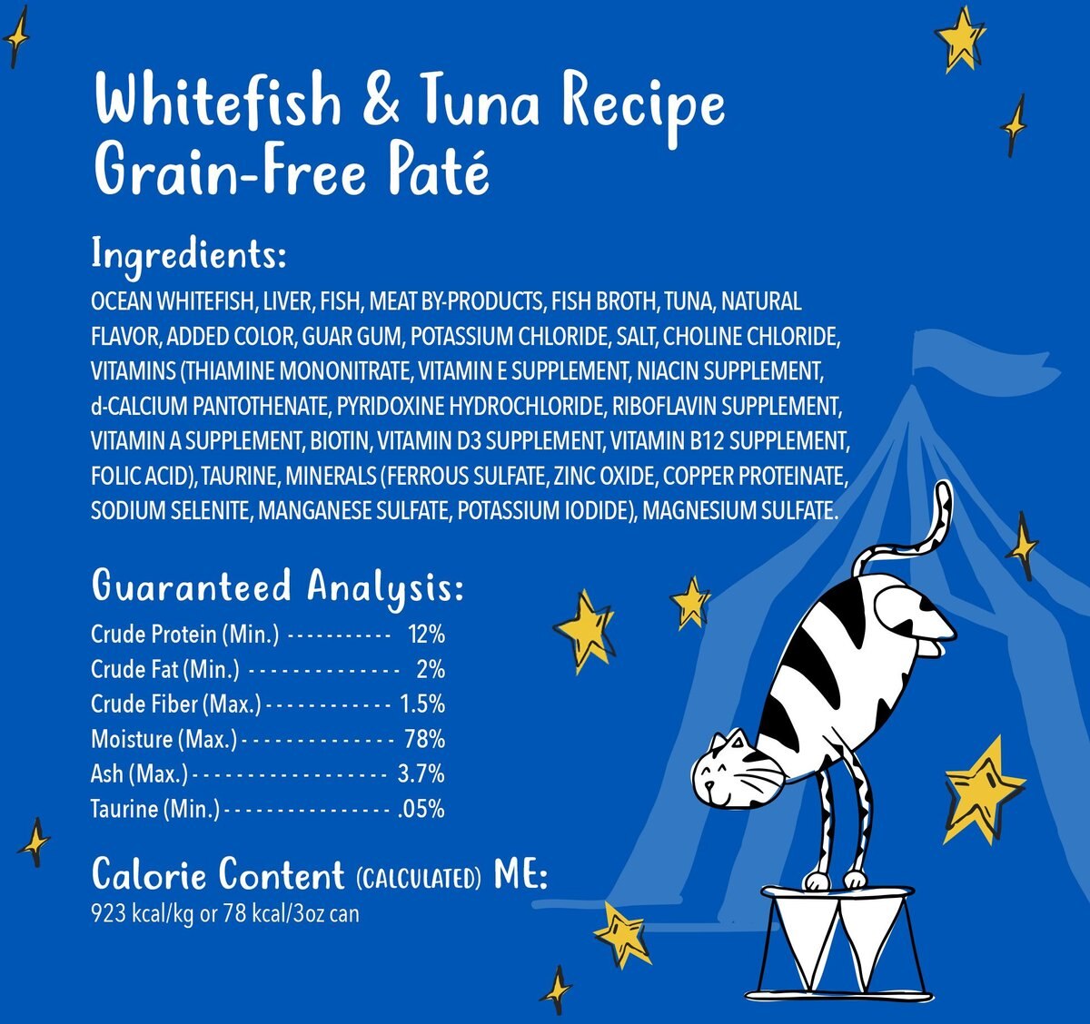 Tiny Tiger Pate Whitefish and Tuna Recipe Grain-Free Canned Cat Food