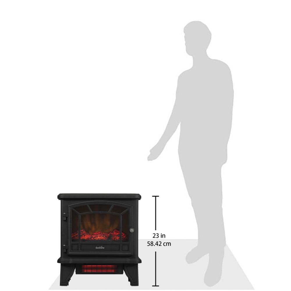 DuraflameA Infrared Quartz Electric Fireplace Stove Heater， Black