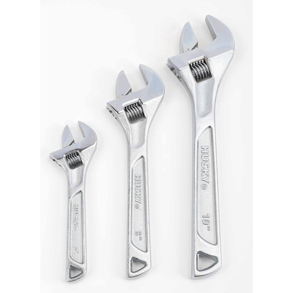 Husky Adjustable Wrench Set (3-Piece) 99886