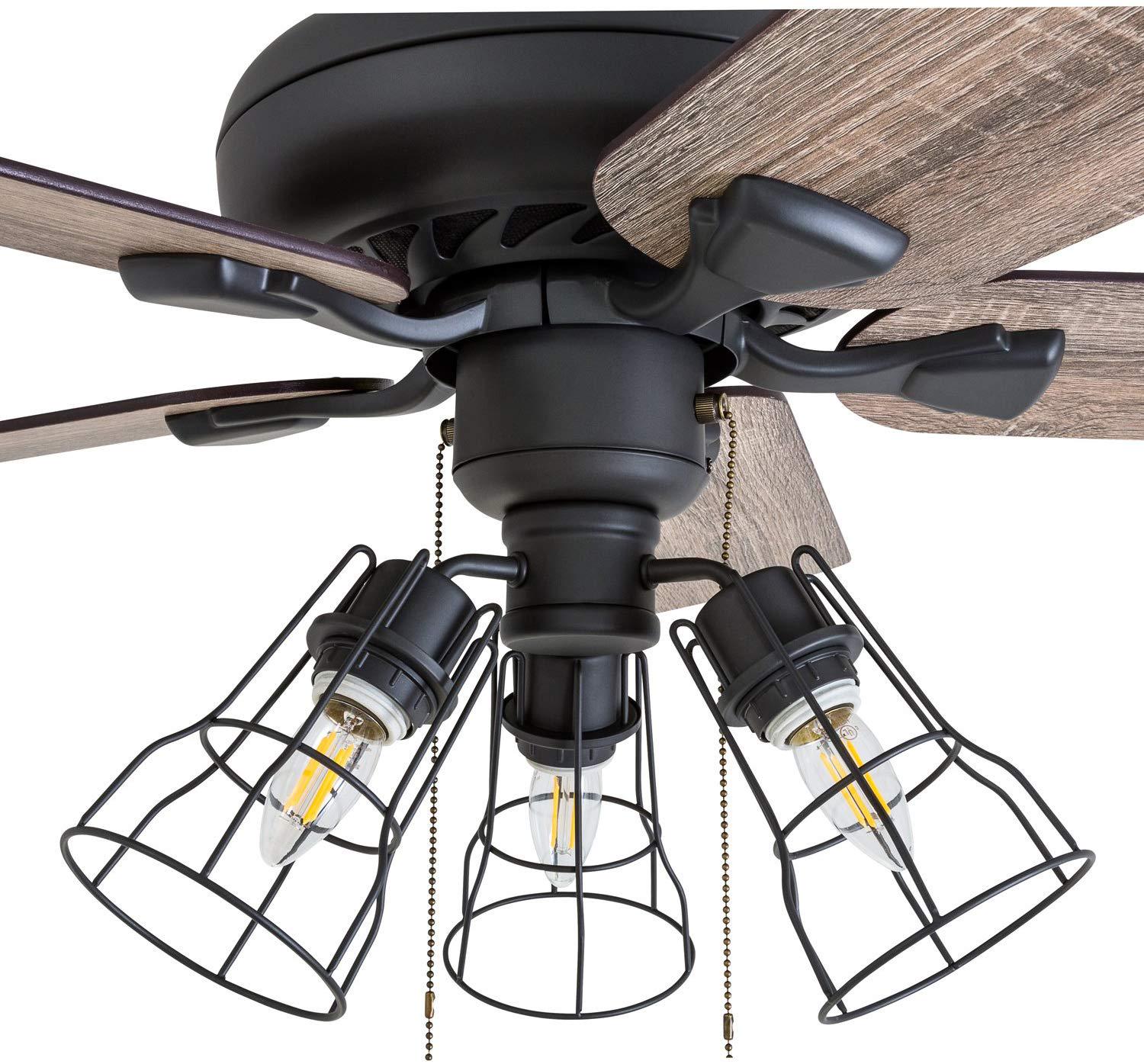 52 Prominence Home Lincoln Woods Aged Bronze Ceiling Fan