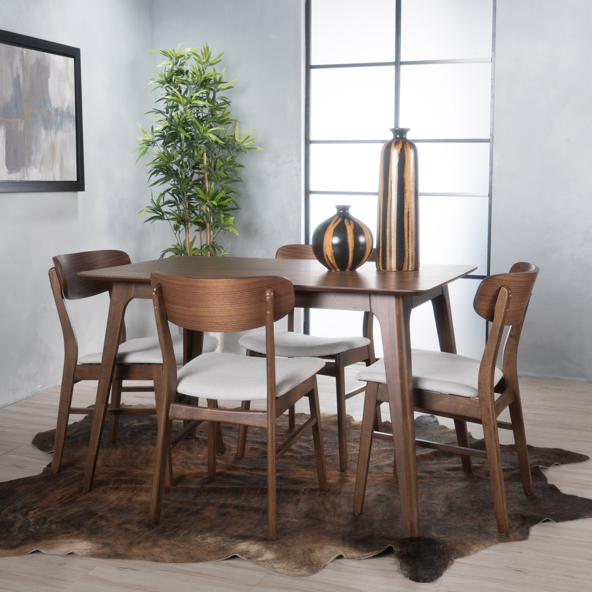 Williamgsburg Mid-Century Modern 5 Piece Dining Set