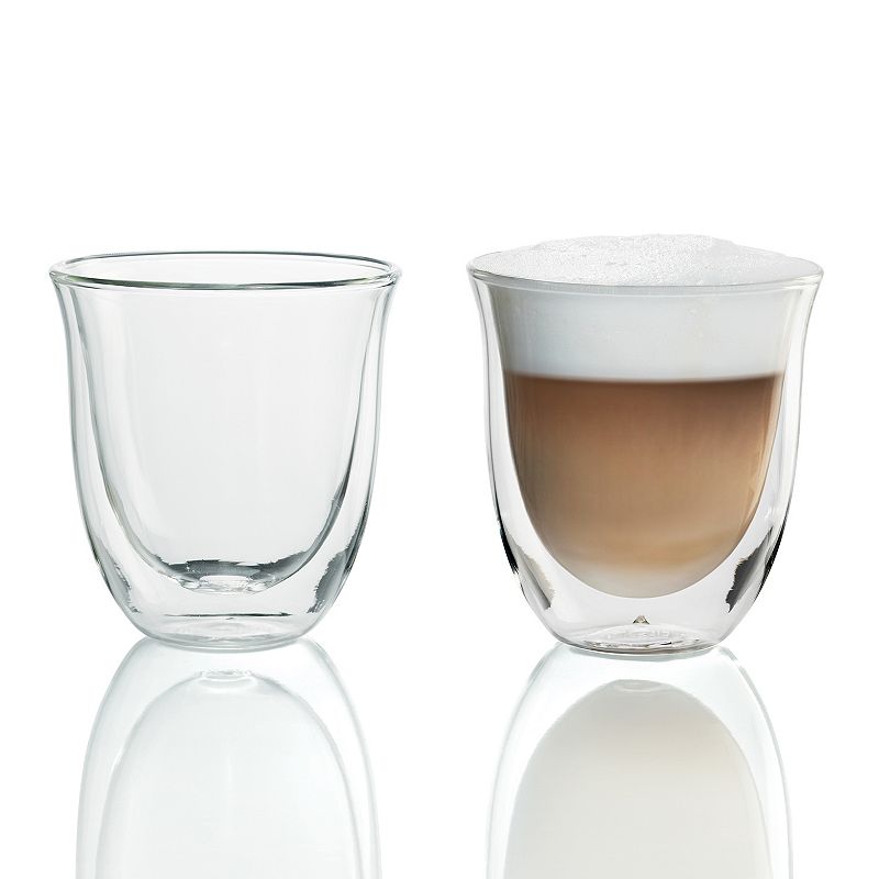 DeLonghi 2-pc. Double-Wall Cappuccino Glass Set