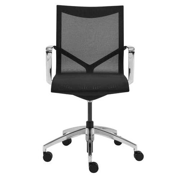 Tertu Black Low Back Office Chair