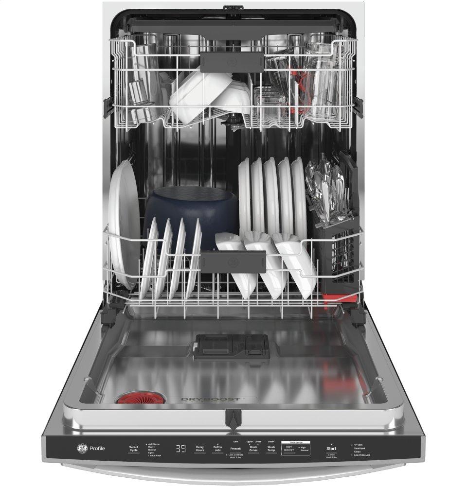 Ge Appliances PDT785SYNFS Ge Profile™ Fingerprint Resistant Top Control With Stainless Steel Interior Dishwasher With Sanitize Cycle & Twin Turbo Dry Boost