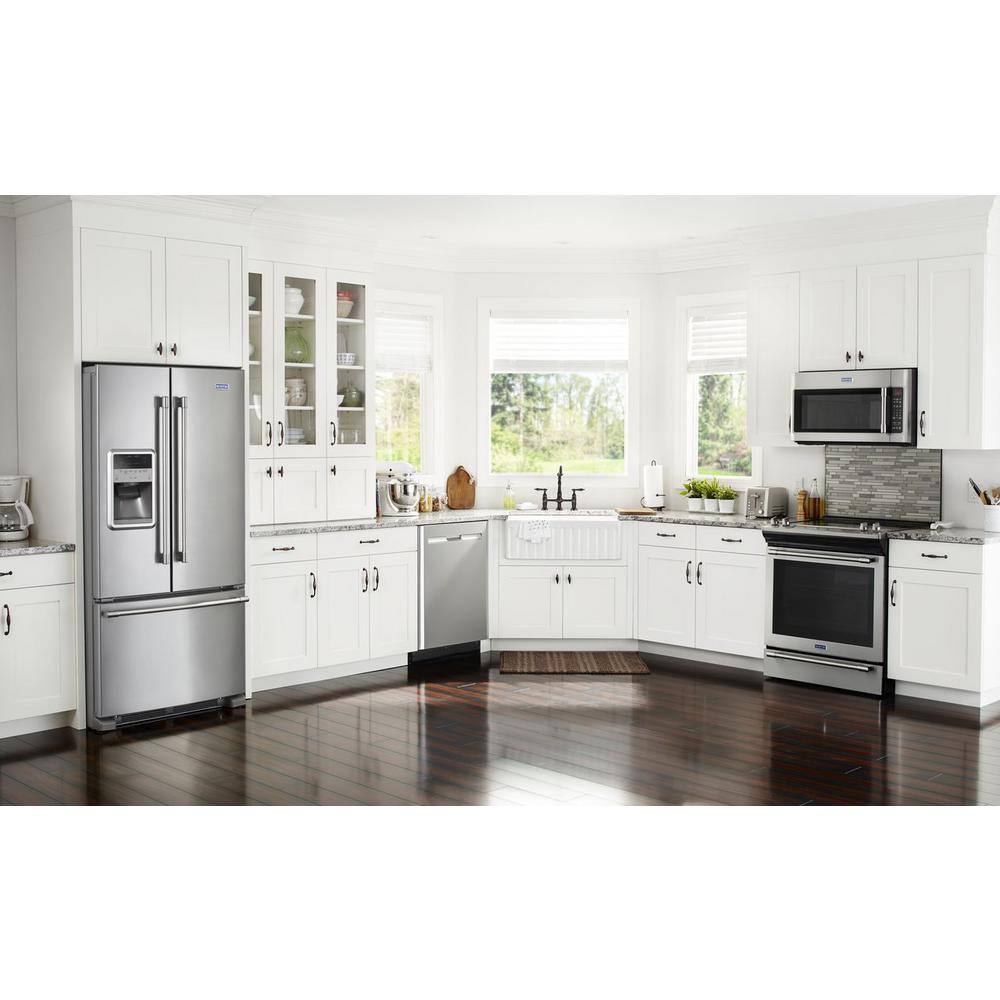 Maytag 6.4 cu. ft. Slide-In Electric Range with True Convection in Fingerprint Resistant Stainless Steel MES8800FZ