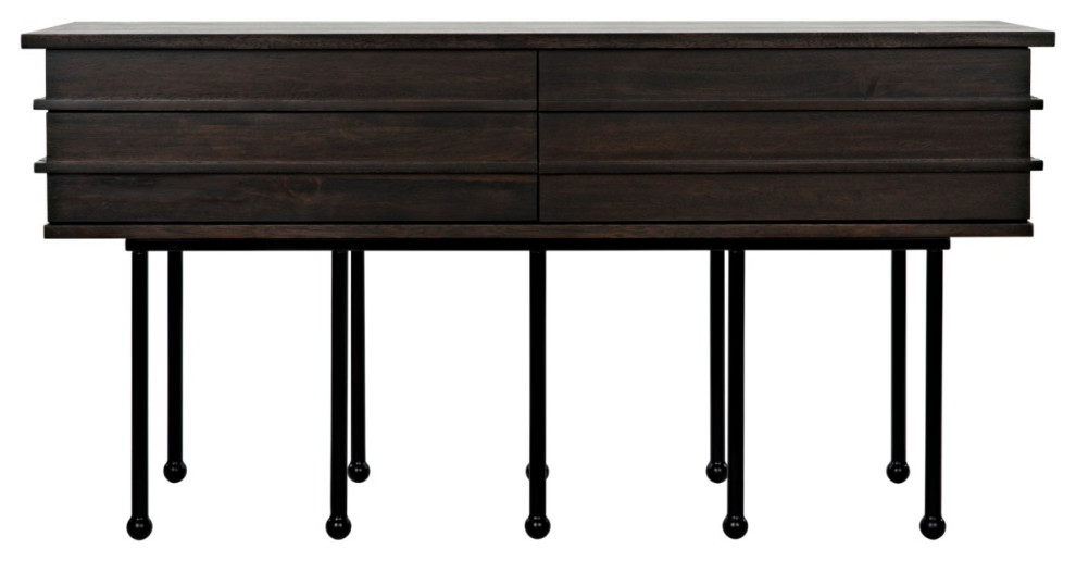 Olivier Console  Ebony Walnut   Transitional   Console Tables   by GreatFurnitureDeal  Houzz