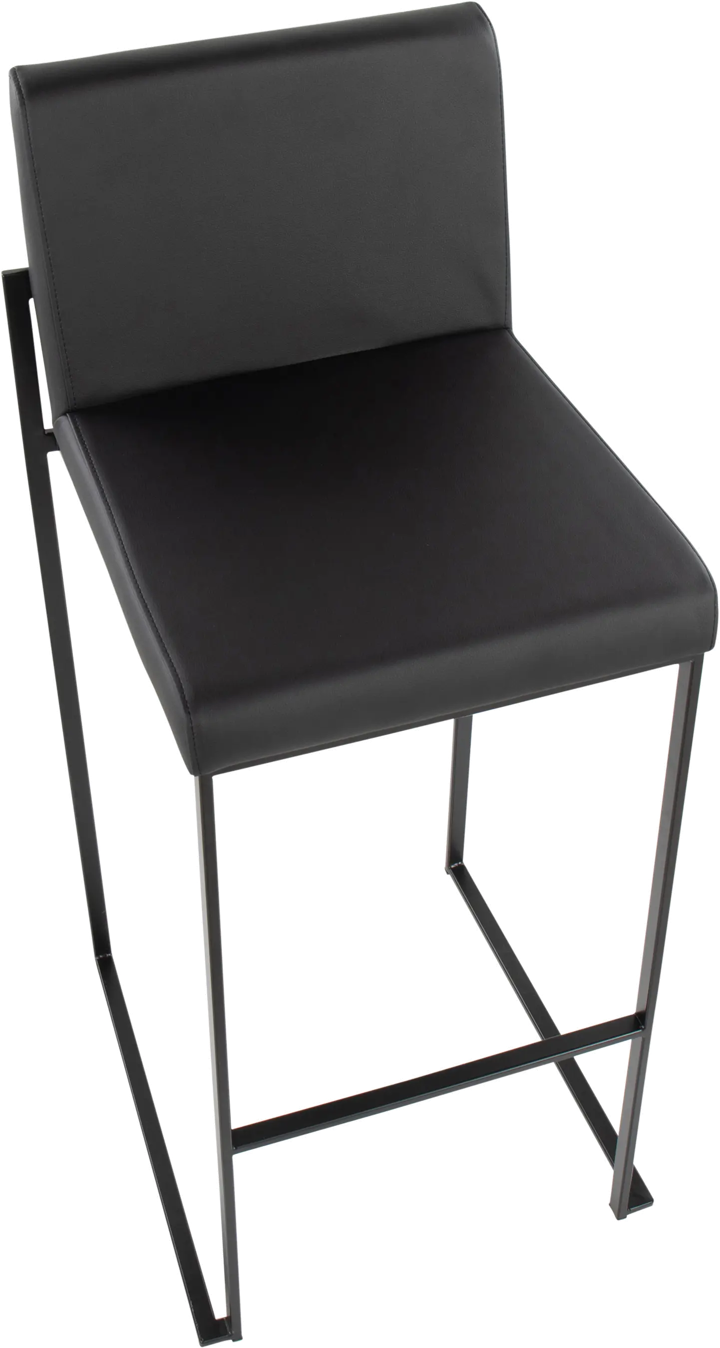 Fuji Black Bar Stool， Set of 2