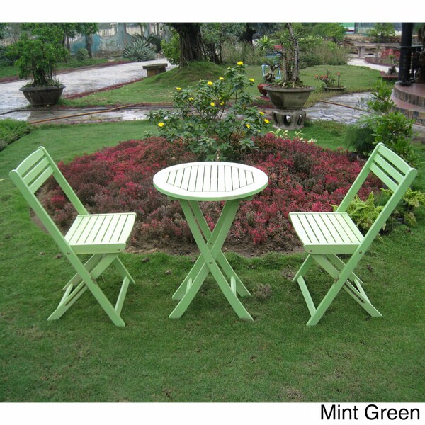 Royal Fiji Acacia 3piece Folding Bistro Set