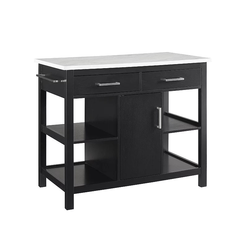 Crosley Audrey Faux-Marble Top Kitchen Island