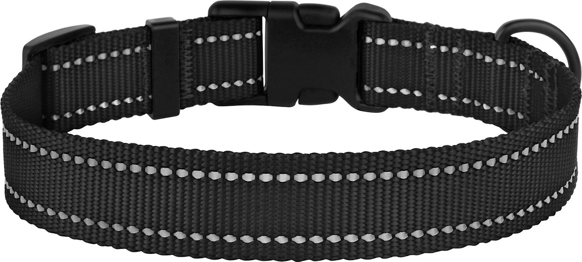 CollarDirect Adjustable Reflective Nylon Dog Collar