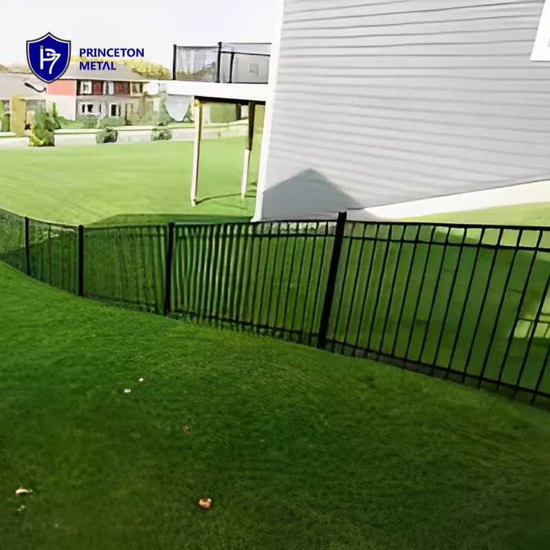 European Design metal fence Anti shock no rust Prefab aluminum Garden Fence With Post