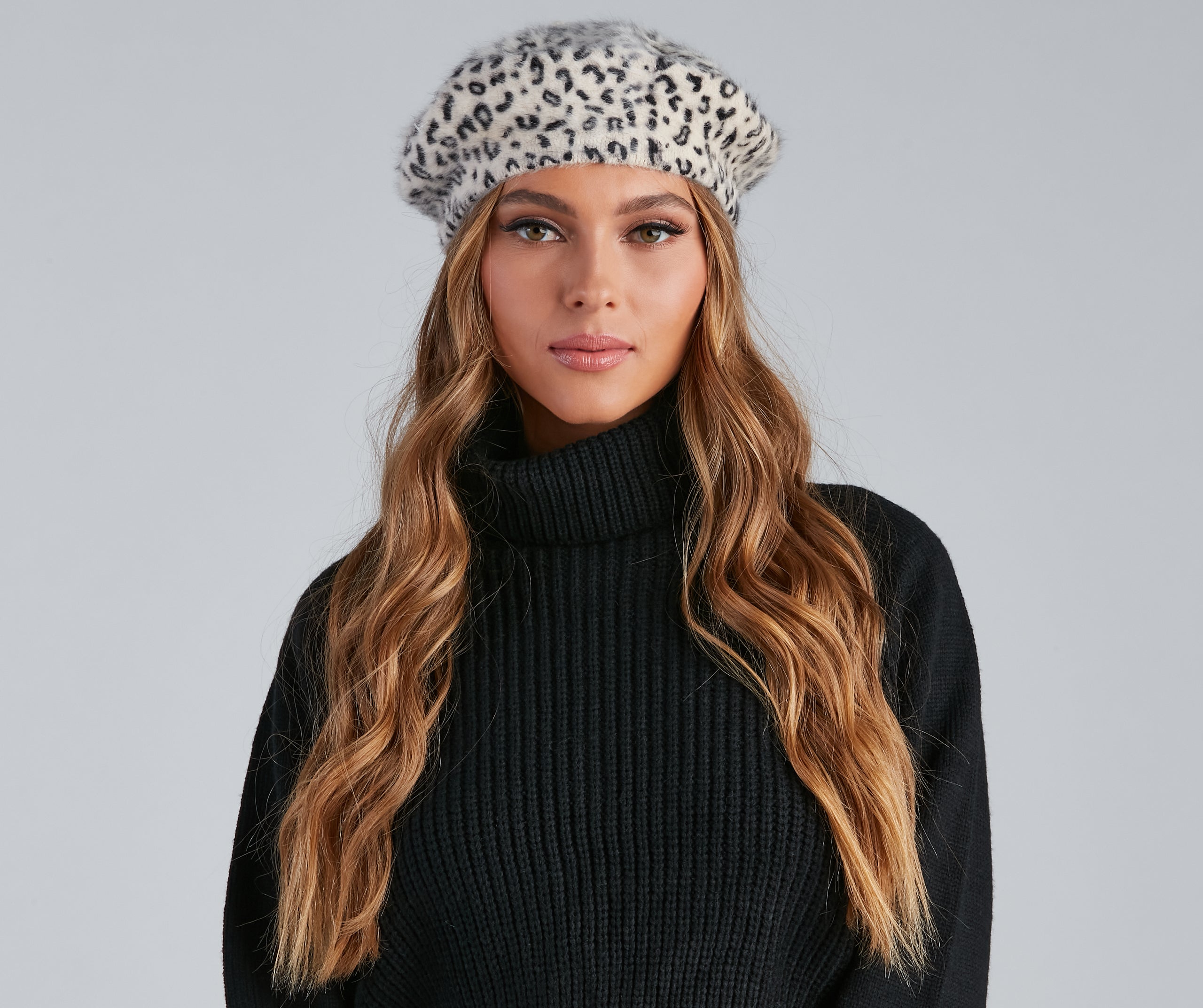 So Chic Leopard Beret