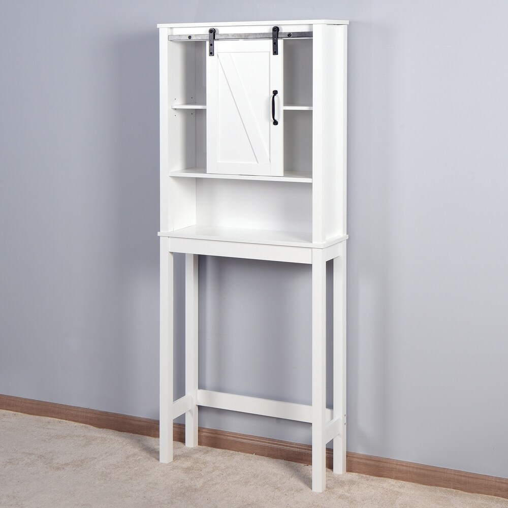 Over the Toilet Storage Cabinet Bathroom Cabinet with Adjustable Shelf