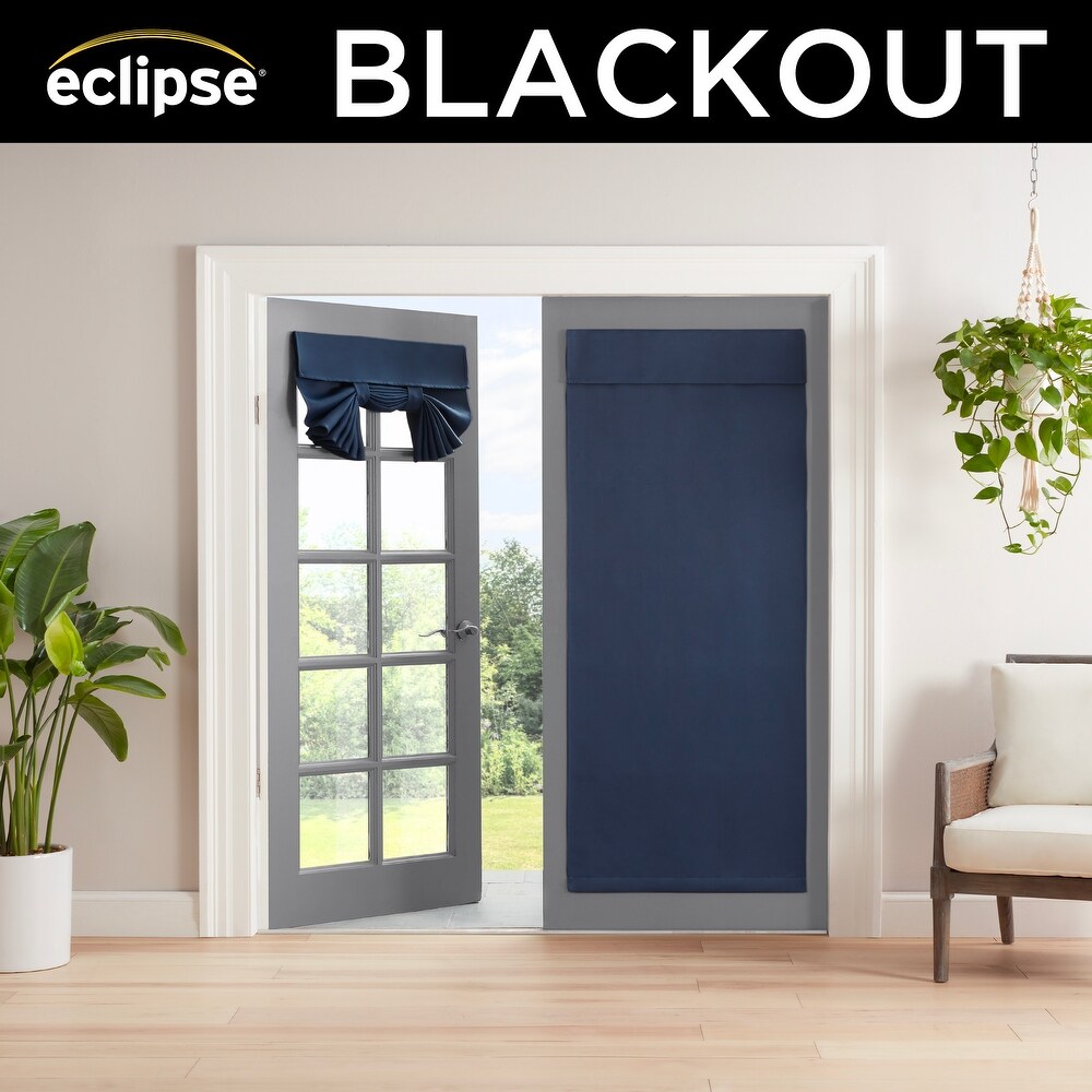 Eclipse Braylon Solid Blackout French Door Panel