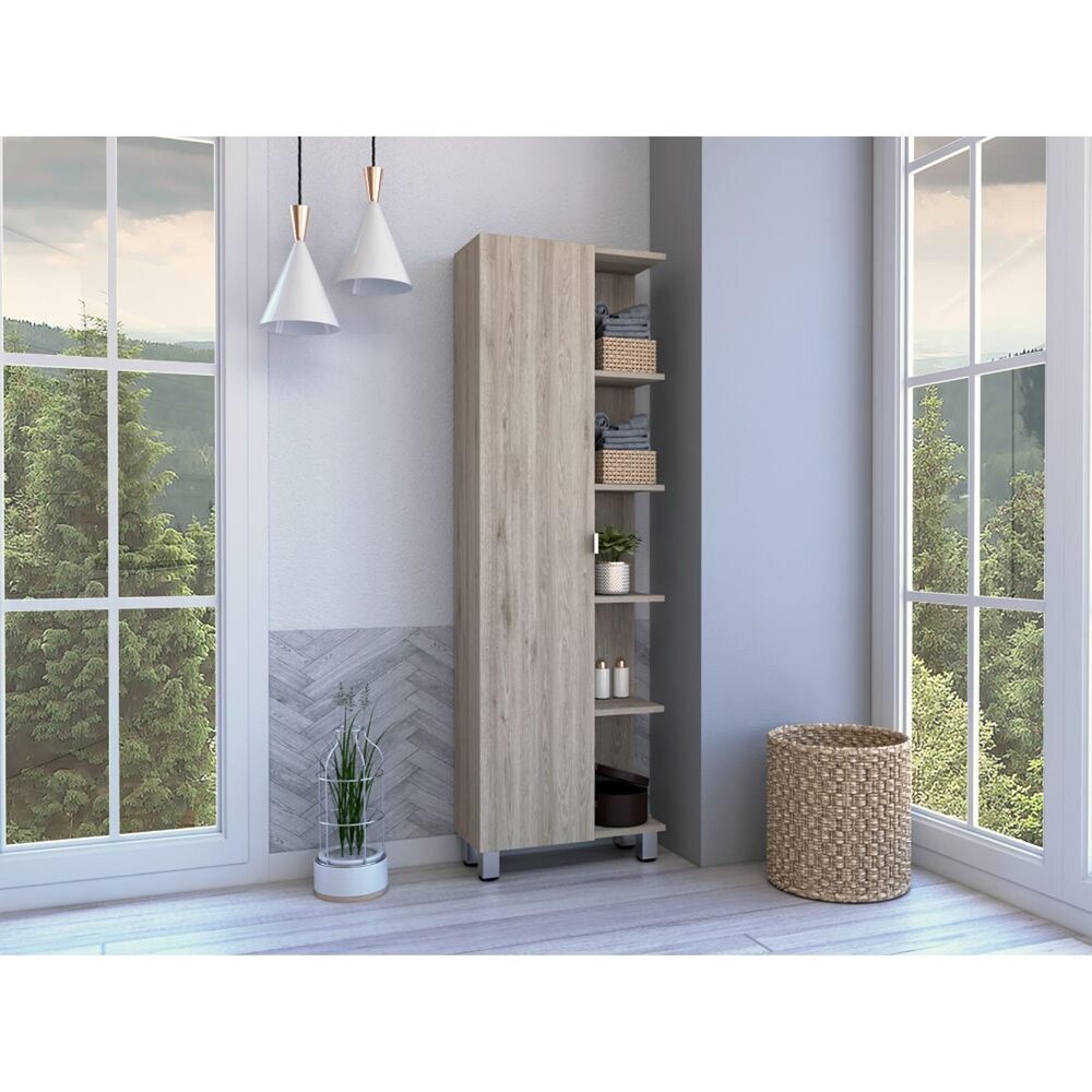 Bathroom Linen Cabinet with 5 Shelves