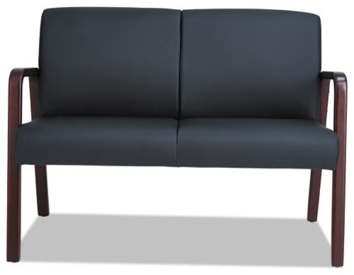 Alera Reception Lounge Series Wood Loveseat  44 7/8 quotX26 quotX33 1/4 quot  Contemporary   Loveseats   by BisonOffice  Houzz